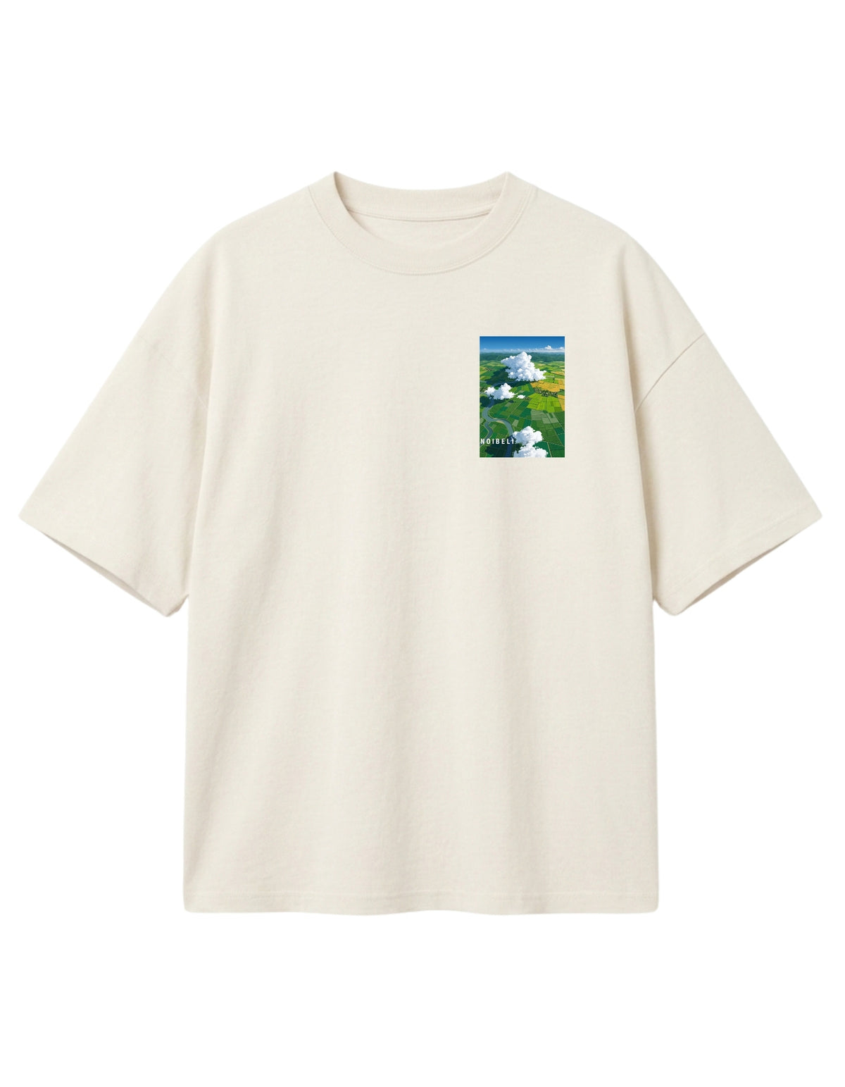 N-208 / unisex tshirt in oversize fit. VALLEY WINDS. playing with the clouds