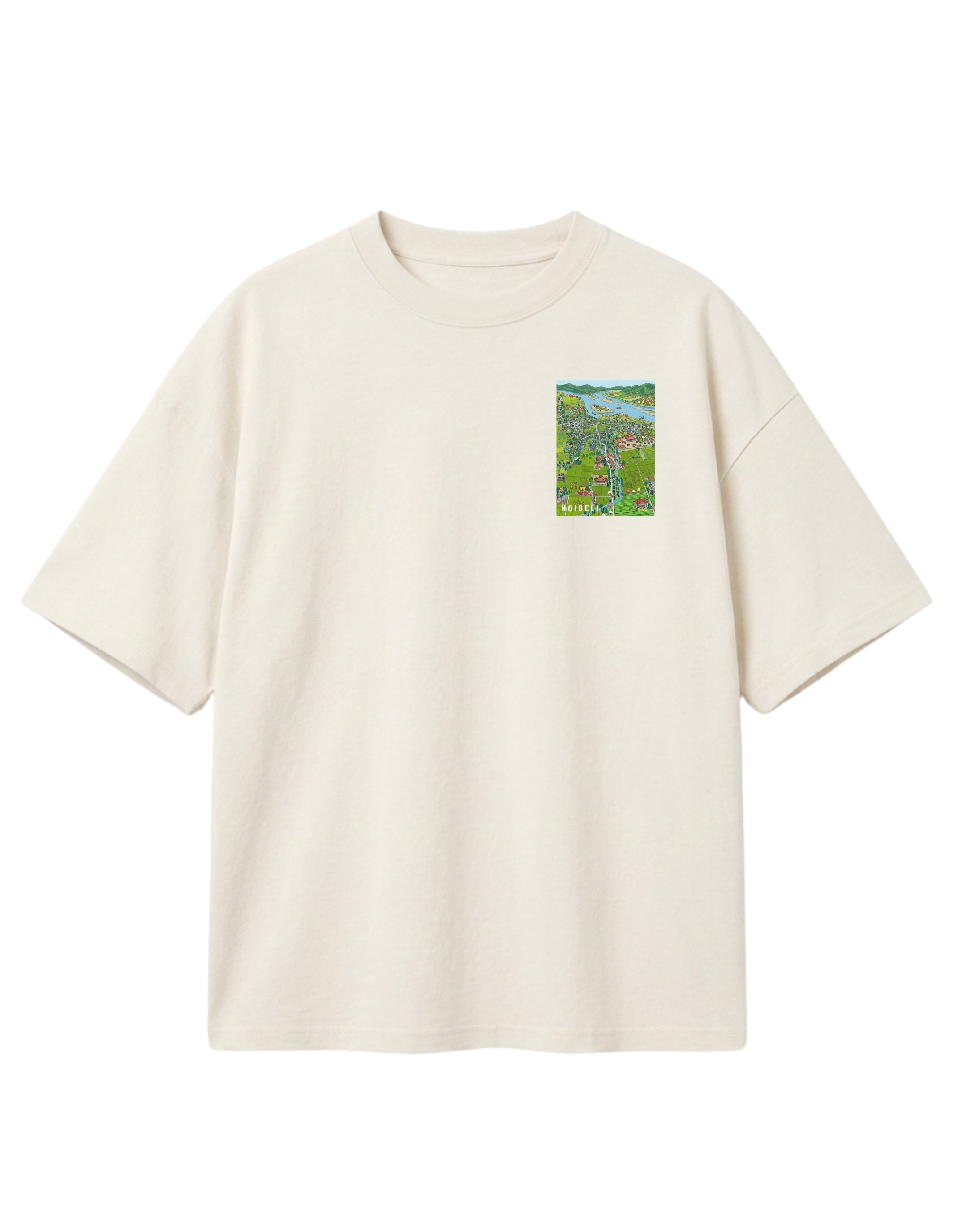 N-207 / unisex tshirt in oversize fit. THE VALLEY VIEW. rhythm of the everyday life.