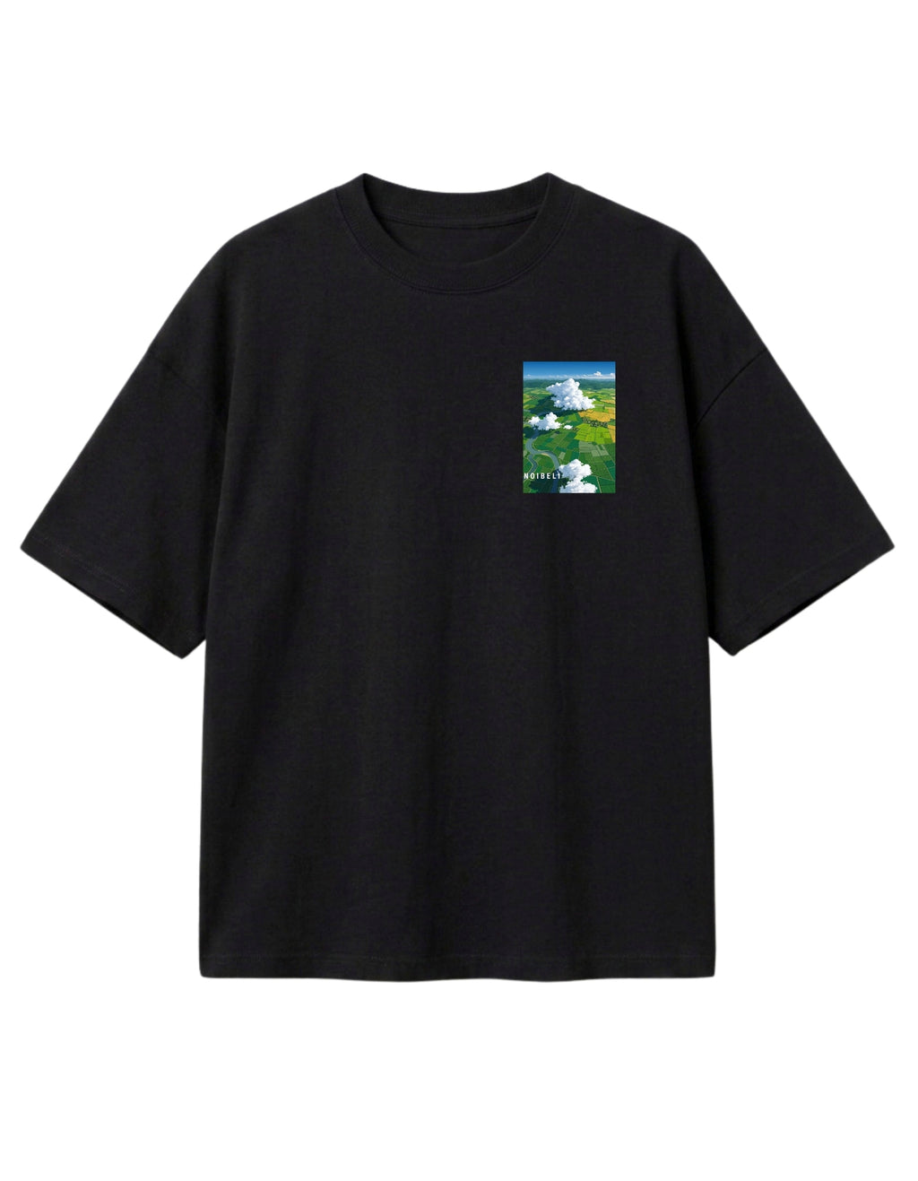 N-208 / unisex tshirt in oversize fit. VALLEY WINDS. playing with the clouds