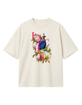 N-209 / unisex tshirt in oversize fit. The Himalayan Monal - draped in iridescence