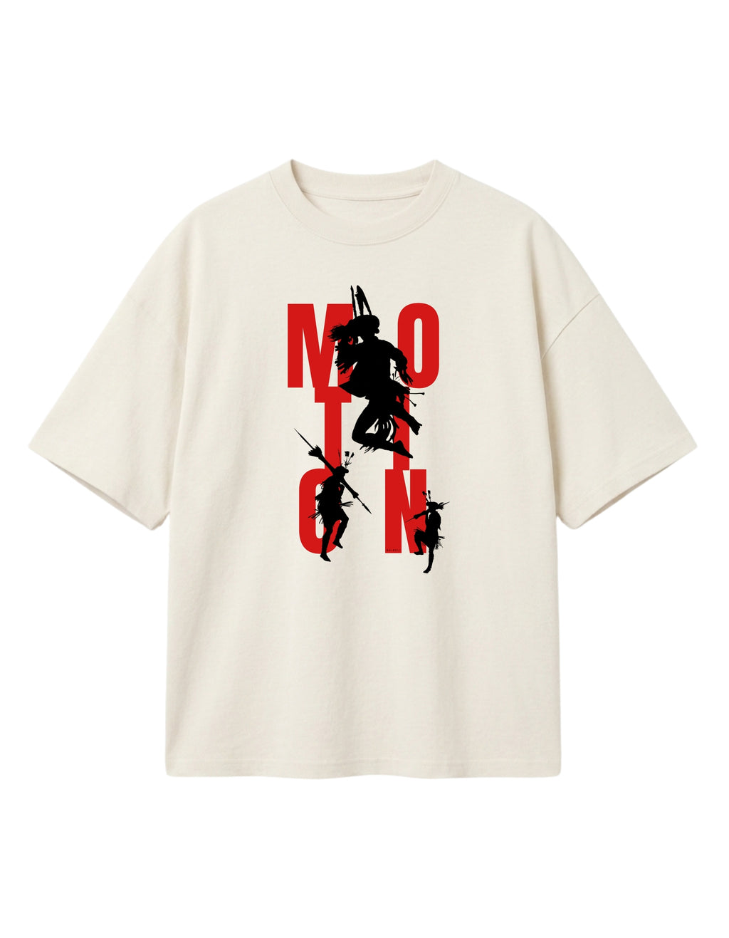 N-204 / UNISEX TSHIRT IN OVERSIZE FIT -MOTION - Never still, never silent — hunters of the hills.
