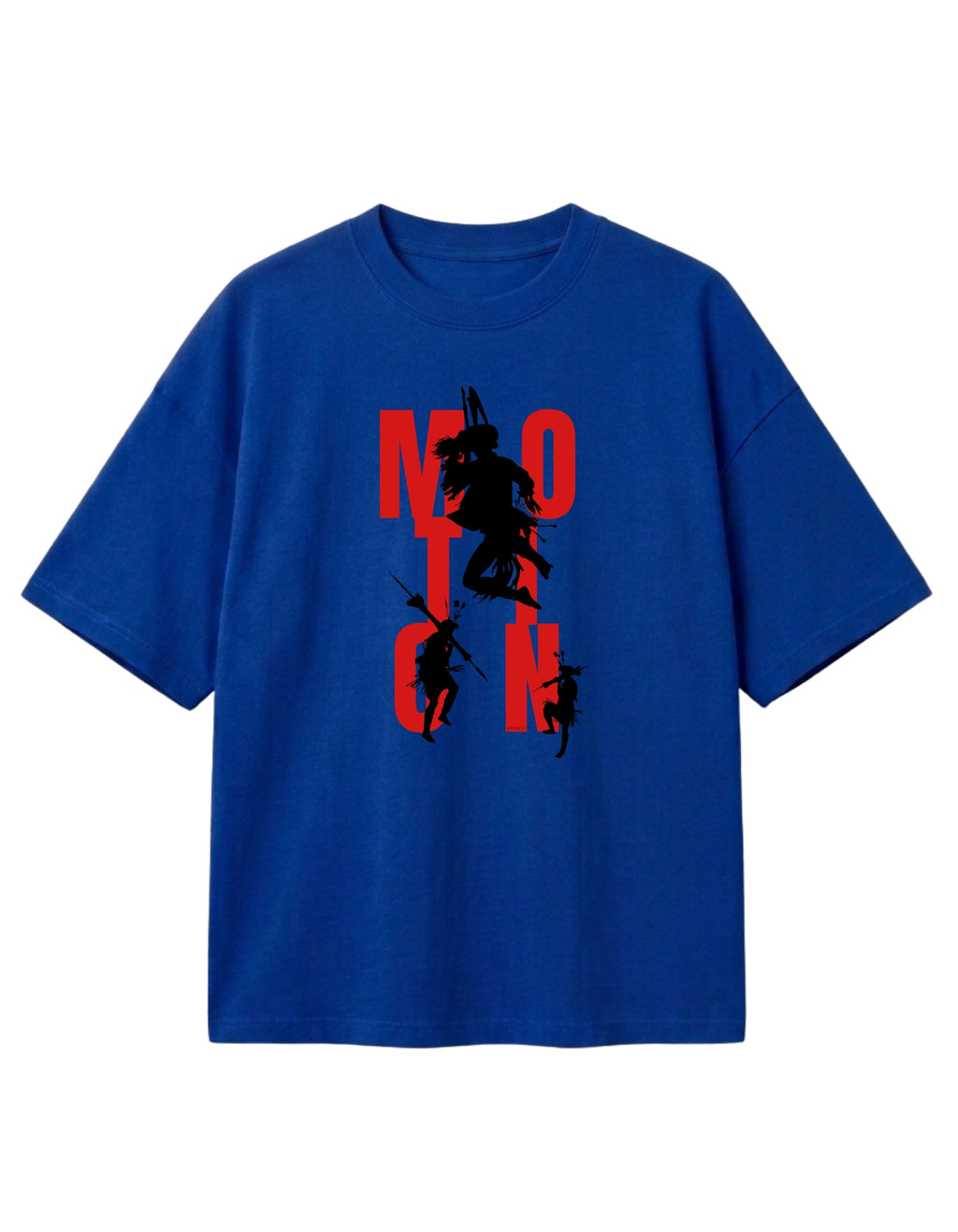 N-204 / UNISEX TSHIRT IN OVERSIZE FIT -MOTION - Never still, never silent — hunters of the hills.